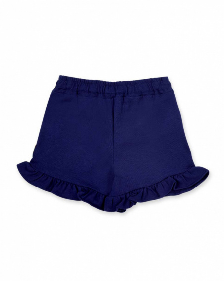 Short en maille marine fille collection Ocean Wonders Short en maille marine fille collection Ocean Wonders
