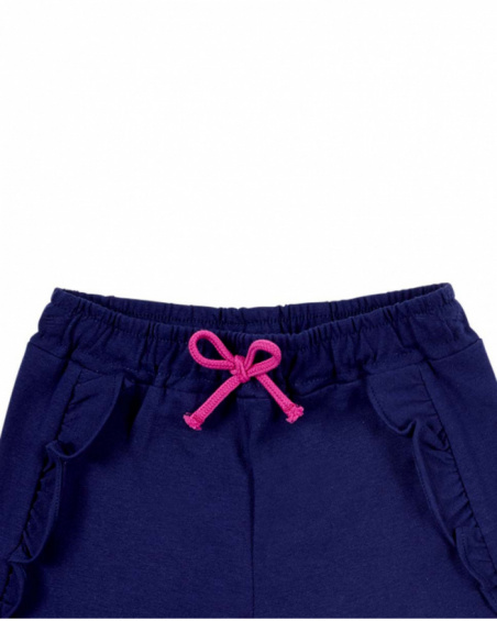 Short en maille marine fille collection Ocean Wonders Short en maille marine fille collection Ocean Wonders