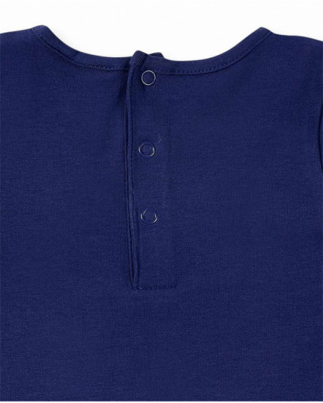 T-shirt maille marine fille collection Ocean Wonders