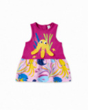 Robe fille en maille lilas collection Ocean Wonders Robe fille en maille lilas collection Ocean Wonders
