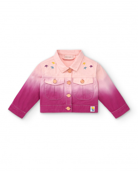 Veste en jean rose fille collection Ocean Wonders