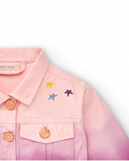 Veste en jean rose fille collection Ocean Wonders