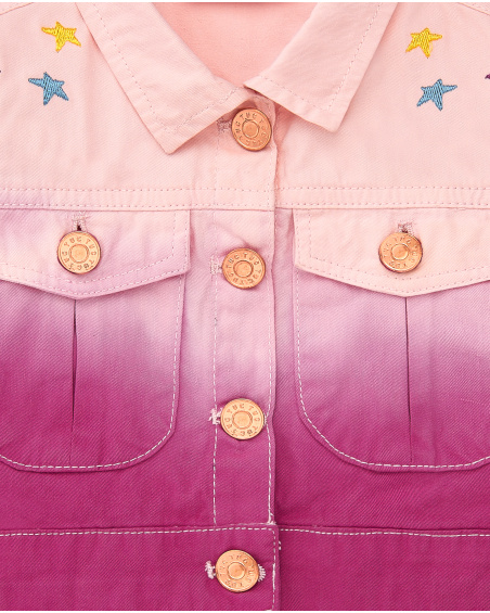 Veste en jean rose fille collection Ocean Wonders