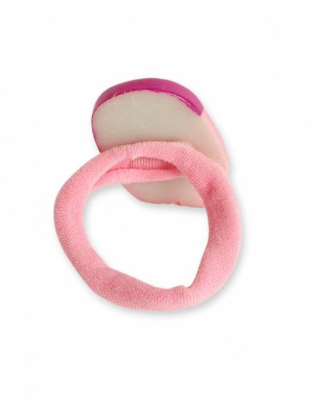 Chouchou rose fille collection Creamy Ice
