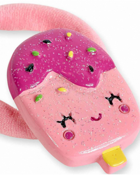 Chouchou rose fille collection Creamy Ice