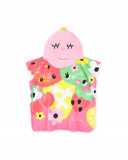Serviette poncho rose fille collection Creamy Ice