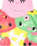 Serviette poncho rose fille collection Creamy Ice