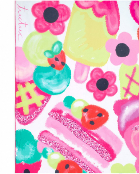 Serviette microfibre rose fille collection Creamy Ice