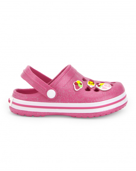 Sabots en caoutchouc rose fille collection Creamy Ice