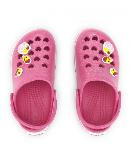 Sabots en caoutchouc rose fille collection Creamy Ice