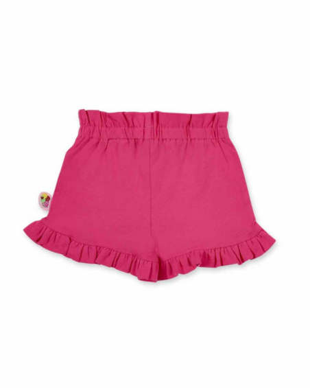 Short fille Cremy Ice en maille fuchsia collection Creamy Ice Short fille Cremy Ice en maille fuchsia collection Creamy Ice
