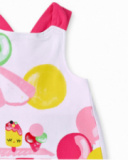 Robe fille en maille blanche collection Creamy Ice