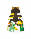 Serviette poncho garçon marron collection Banana Records