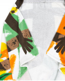 Serviette poncho garçon marron collection Banana Records