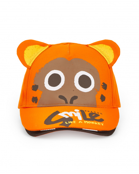 Casquette garçon orange collection Banana Records