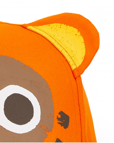 Casquette garçon orange collection Banana Records