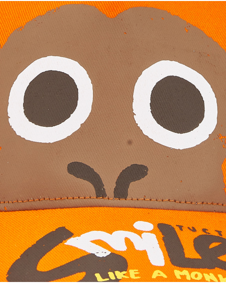 Casquette garçon orange collection Banana Records