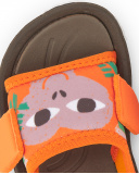 Baskets garçon lycra marron orange collection Banana Records