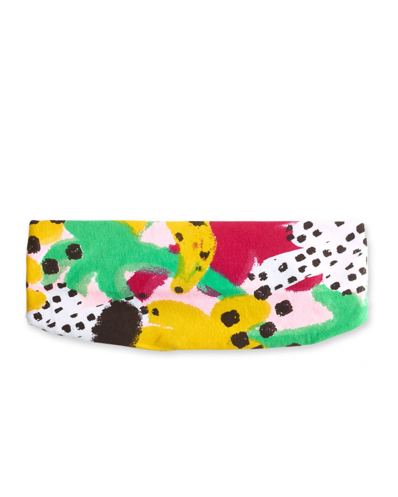 Bandeau en maille rose fille collection Banana Records