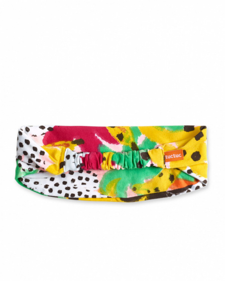 Bandeau en maille rose fille collection Banana Records