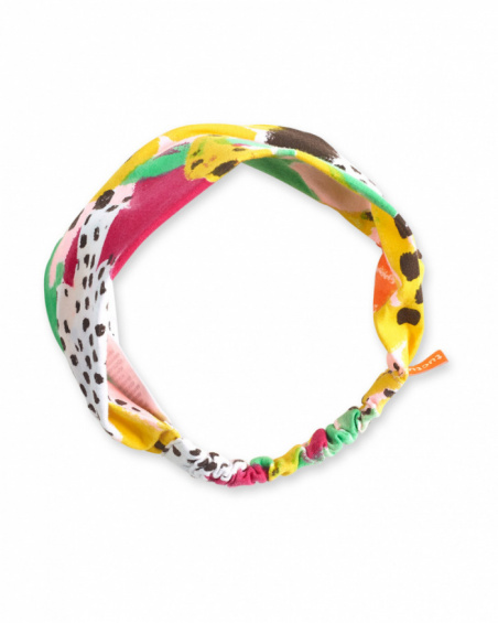 Bandeau en maille rose fille collection Banana Records