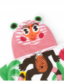 Serviette poncho rose fille collection Banana Records Serviette poncho rose fille collection Banana Records