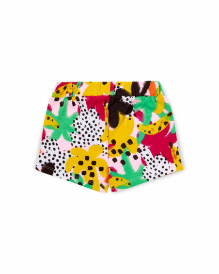 Short en maille rose fille collection Banana Records