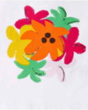 T-shirt fille en maille blanc collection Banana Records