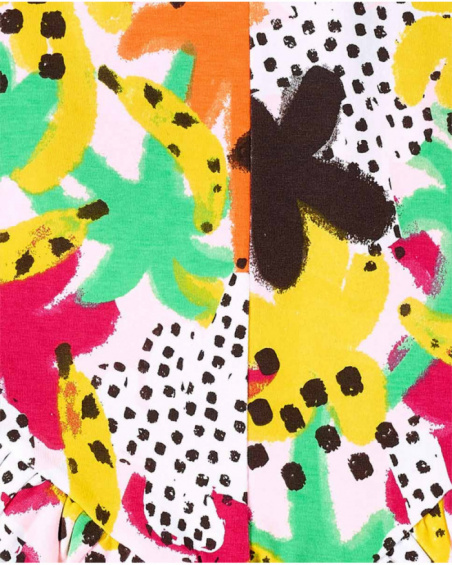 Combinaison fille en maille rose collection Banana Records