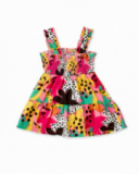 Robe fille en popeline rose collection Banana Records