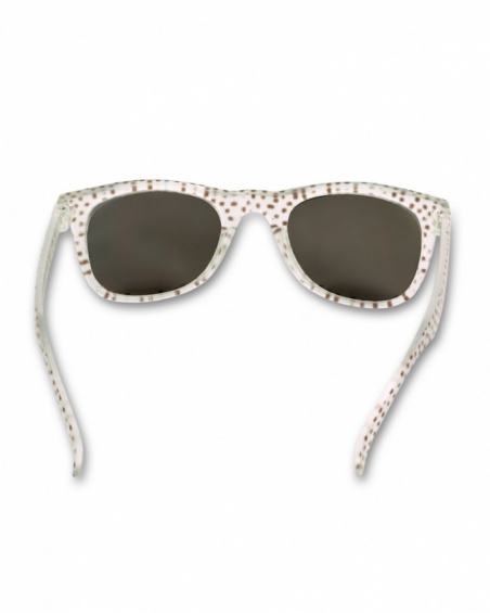 Lunettes de soleil blanches fille Collection Banana Records