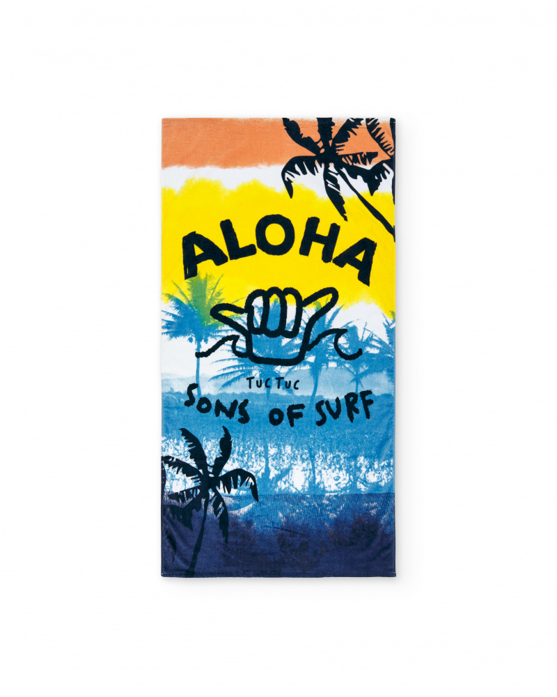 Serviette bleue garçon Collection Sons Of Fun