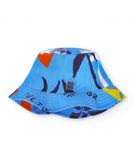 Chapeau plat bleu garçon Collection Sons Of Fun