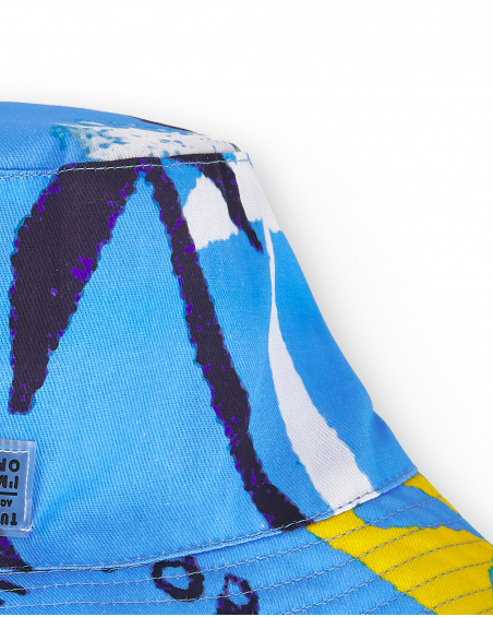 Chapeau plat bleu garçon Collection Sons Of Fun