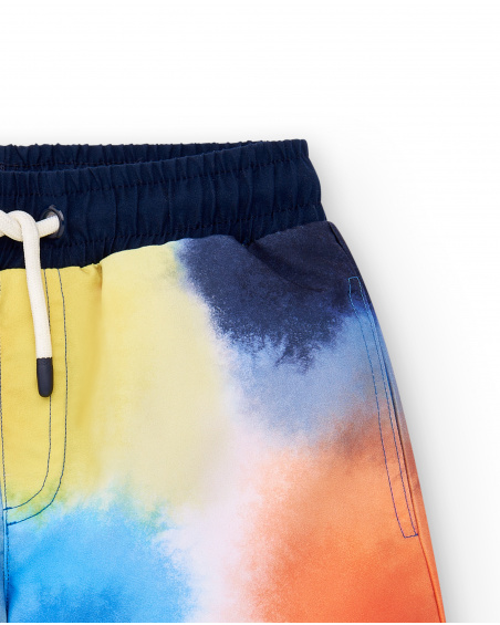 Maillot de bain garçon multicolore Collection Sons Of Fun