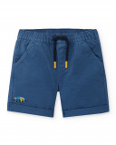 Bermuda garçon en sergé bleu Collection Sons Of Fun