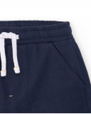 Bermuda en maille marine garçon Collection Sons Of Fun