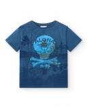 T-shirt garçon en maille marine Collection Sons Of Fun