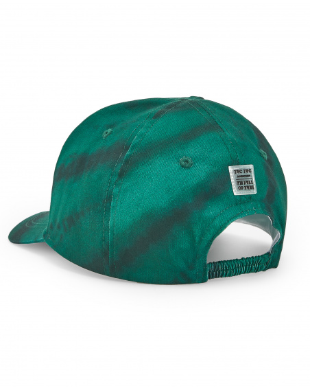 Casquette garçon verte en sergé Collection Savage Spirit