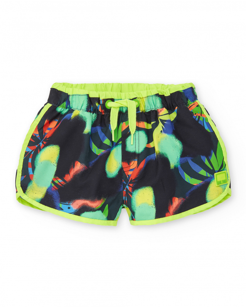 Bermuda garçon noir Collection Savage Spirit