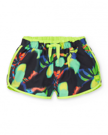 Bermuda garçon noir Collection Savage Spirit