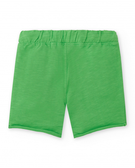 Short garçon en maille vert Collection Savage Spirit