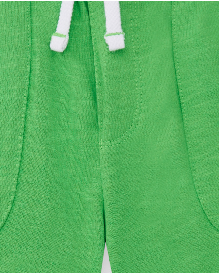 Short garçon en maille vert Collection Savage Spirit