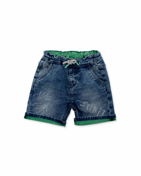 Short en jean bleu garçon Collection Savage Spirit