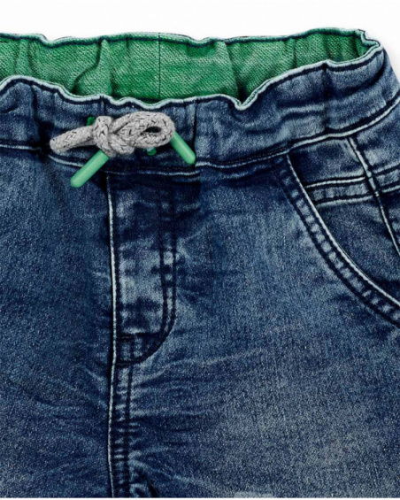Short en jean bleu garçon Collection Savage Spirit
