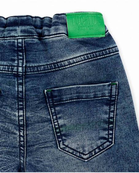 Short en jean bleu garçon Collection Savage Spirit