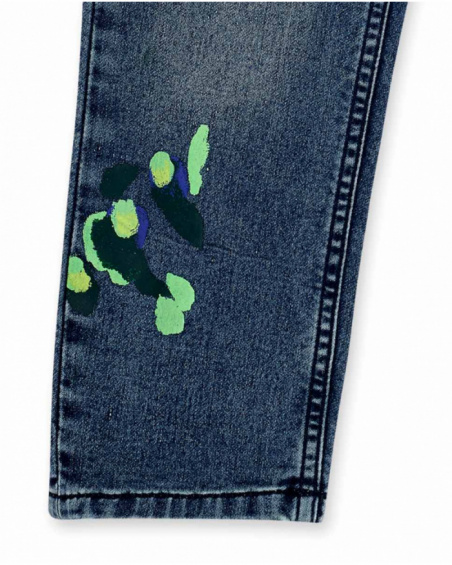 Pantalon en jean bleu garçon Collection Savage Spirit