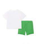 Ensemble tricot garçon vert blanc Collection Savage Spirit