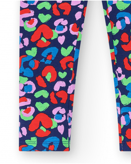 Legging maille marine fille Collection Rockin The Jungle