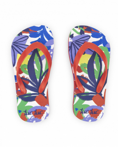 Tongs rouges pour fille Collection Rockin The Jungle